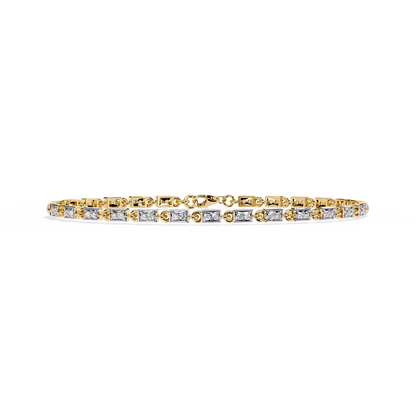 Dainty Gleam – Micro Diamond Bracelet in 14K Gold