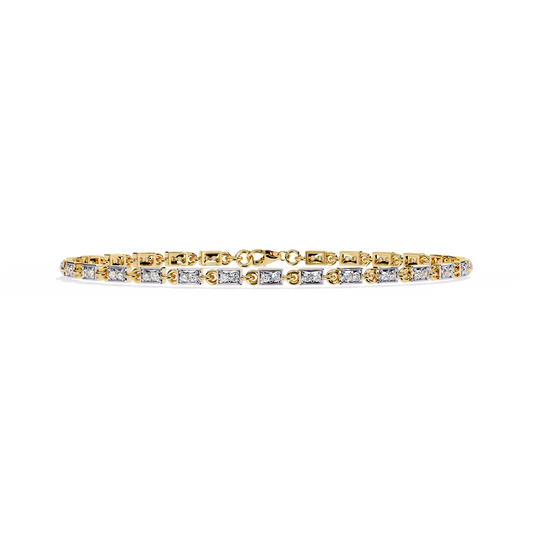 Dainty Gleam – Micro Diamond Bracelet in 14K Gold