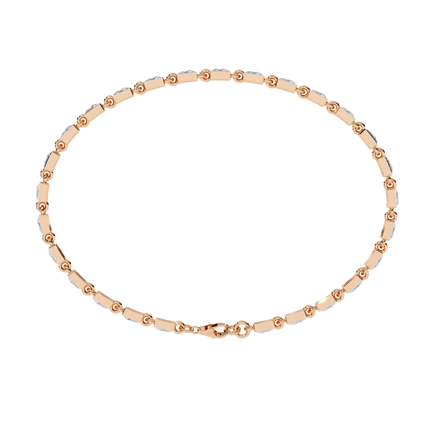 Dainty Gleam – Micro Diamond Bracelet in 14K Gold