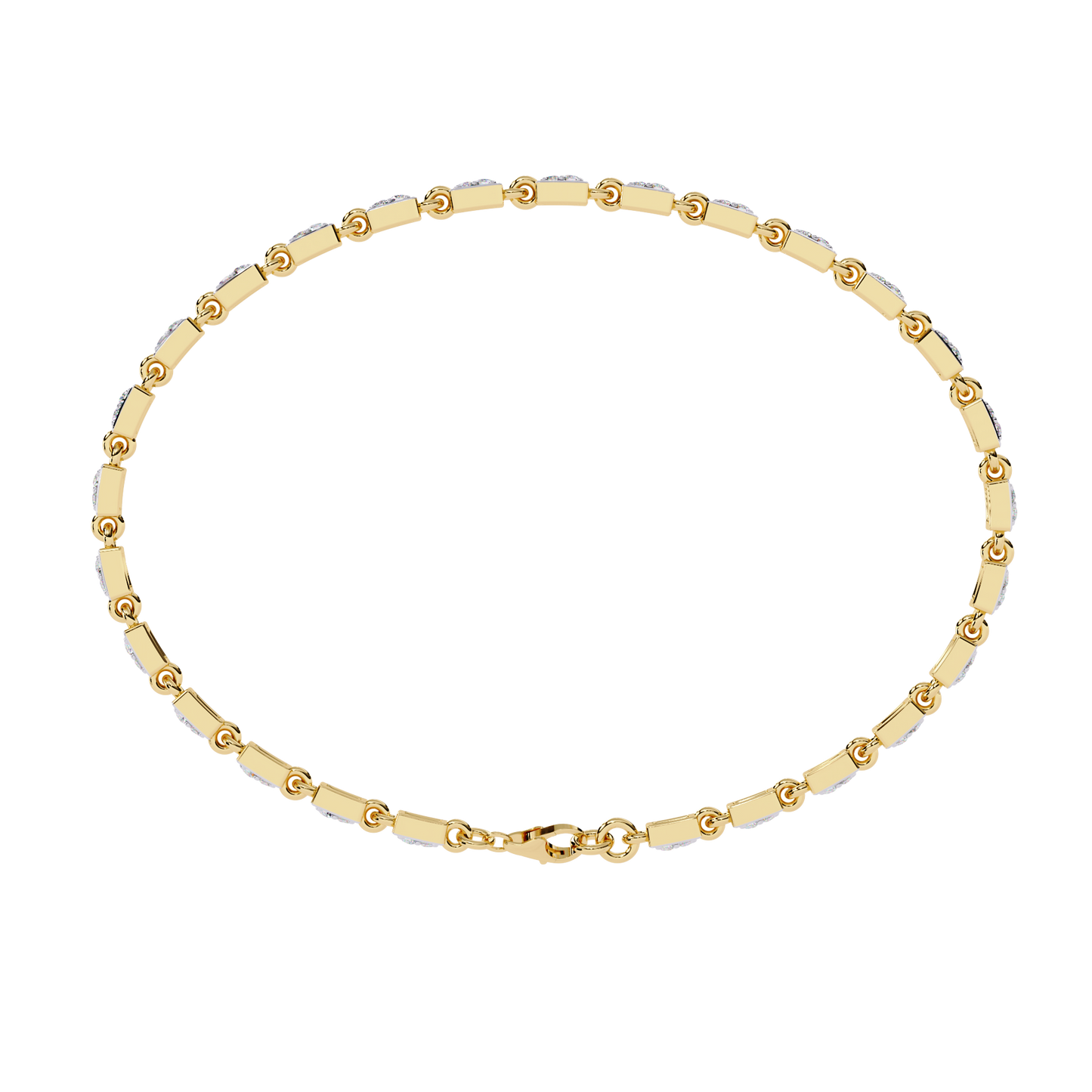 Dainty Gleam – Micro Diamond Bracelet in 14K Gold