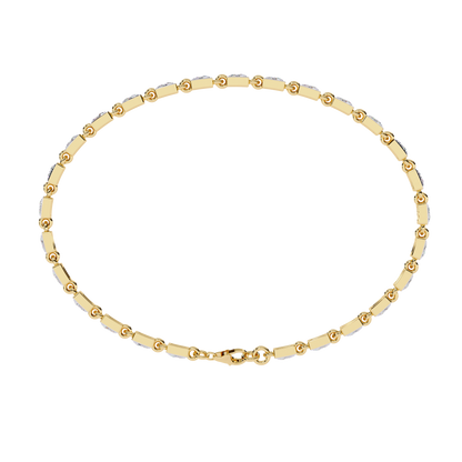 Dainty Gleam – Micro Diamond Bracelet in 14K Gold