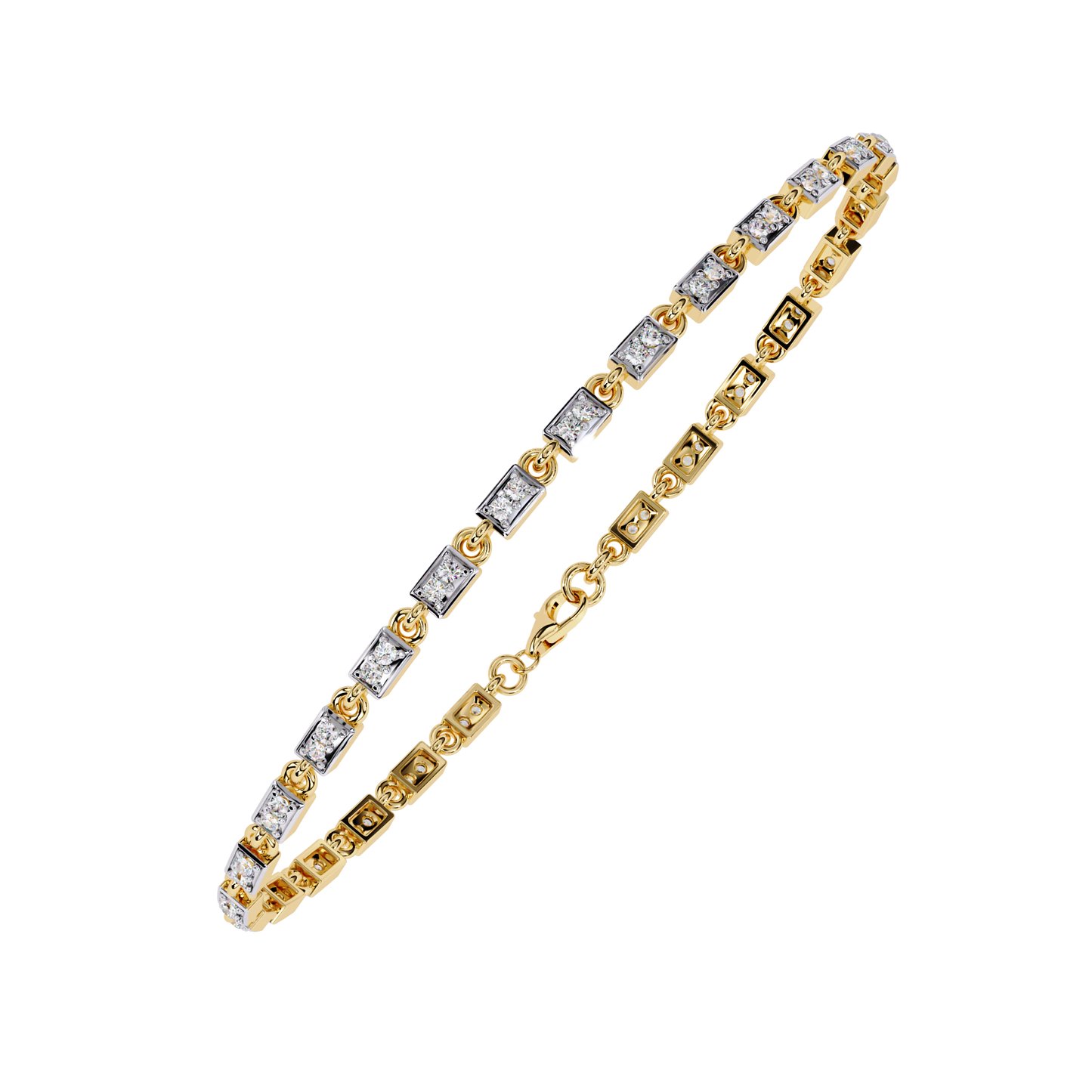 Dainty Gleam – Micro Diamond Bracelet in 14K Gold