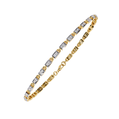 Dainty Gleam – Micro Diamond Bracelet in 14K Gold