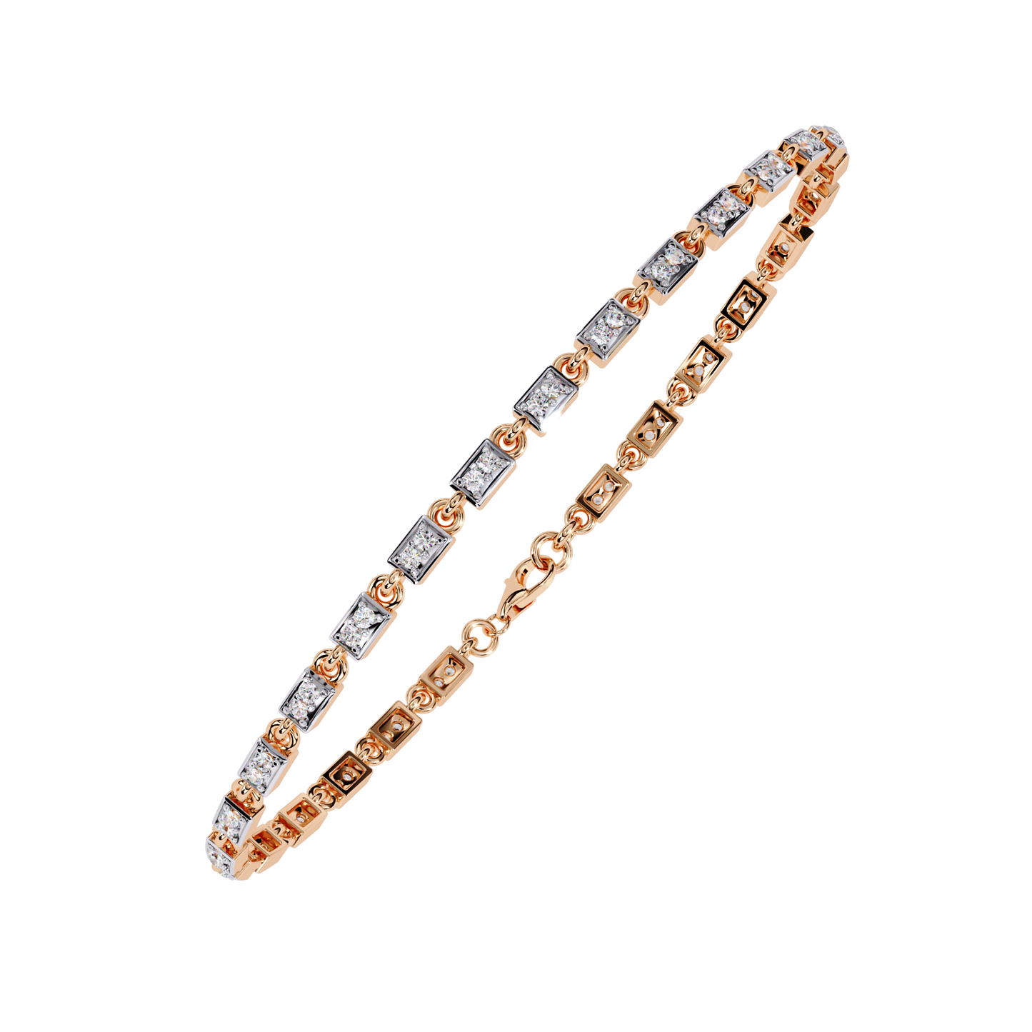 Dainty Gleam – Micro Diamond Bracelet in 14K Gold