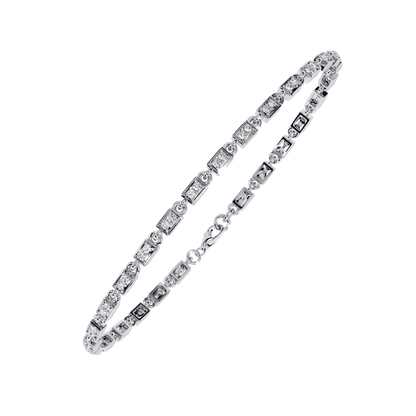 Dainty Gleam – Micro Diamond Bracelet in 14K Gold
