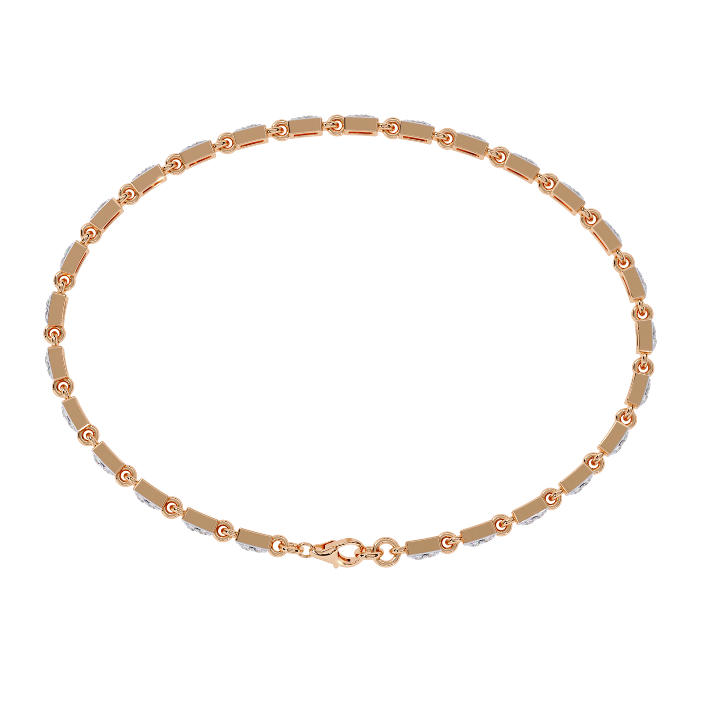 Dainty Gleam – Micro Diamond Bracelet in 14K Gold