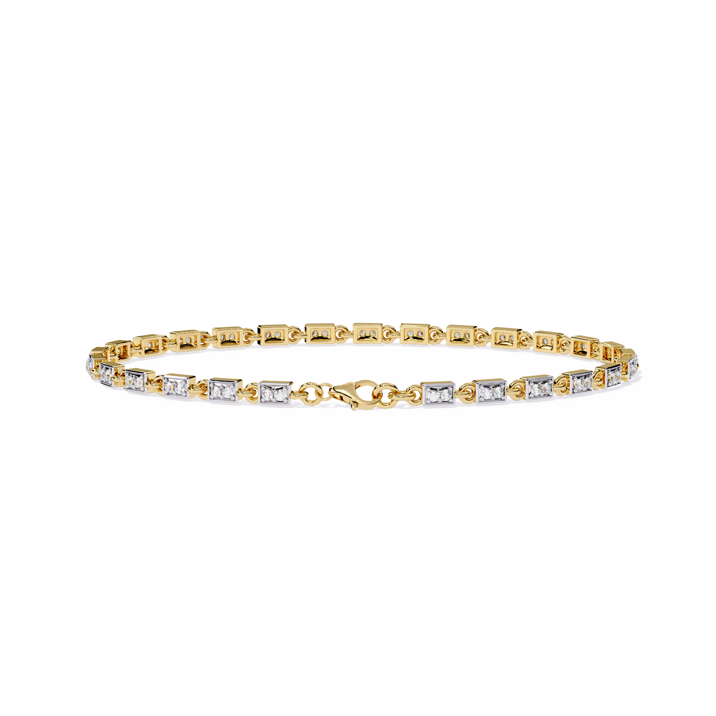 Dainty Gleam – Micro Diamond Bracelet in 14K Gold