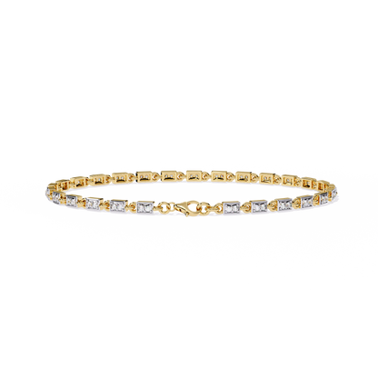 Dainty Gleam – Micro Diamond Bracelet in 14K Gold