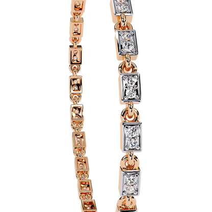 Dainty Gleam – Micro Diamond Bracelet in 14K Gold