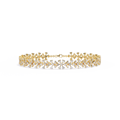 Imperial Lace – Diamond Filigree Bracelet in 14K Gold