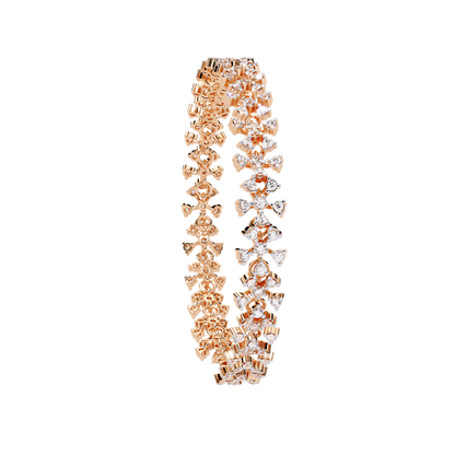 Imperial Lace – Diamond Filigree Bracelet in 14K Gold