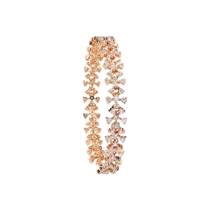 Imperial Lace – Diamond Filigree Bracelet in 14K Gold