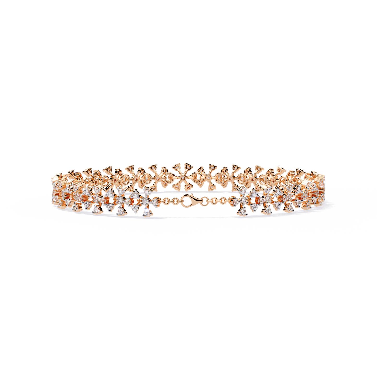 Imperial Lace – Diamond Filigree Bracelet in 14K Gold