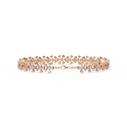 Imperial Lace – Diamond Filigree Bracelet in 14K Gold