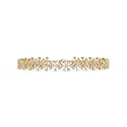 Imperial Lace – Diamond Filigree Bracelet in 14K Gold