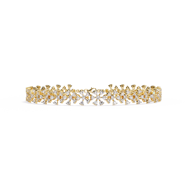 Imperial Lace – Diamond Filigree Bracelet in 14K Gold