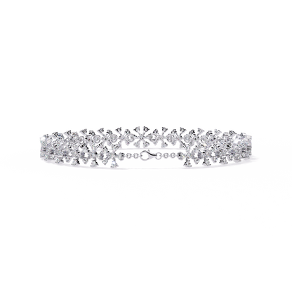 Imperial Lace – Diamond Filigree Bracelet in 14K Gold