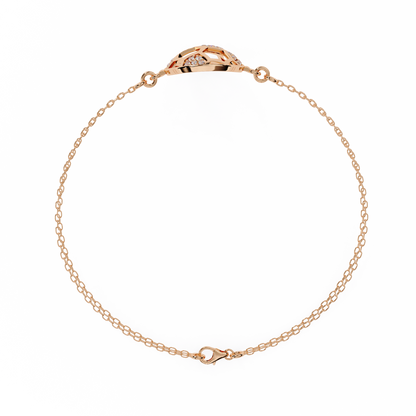 GeoSphere Link – Lab Diamond Honeycomb Connector in 14K Gold
