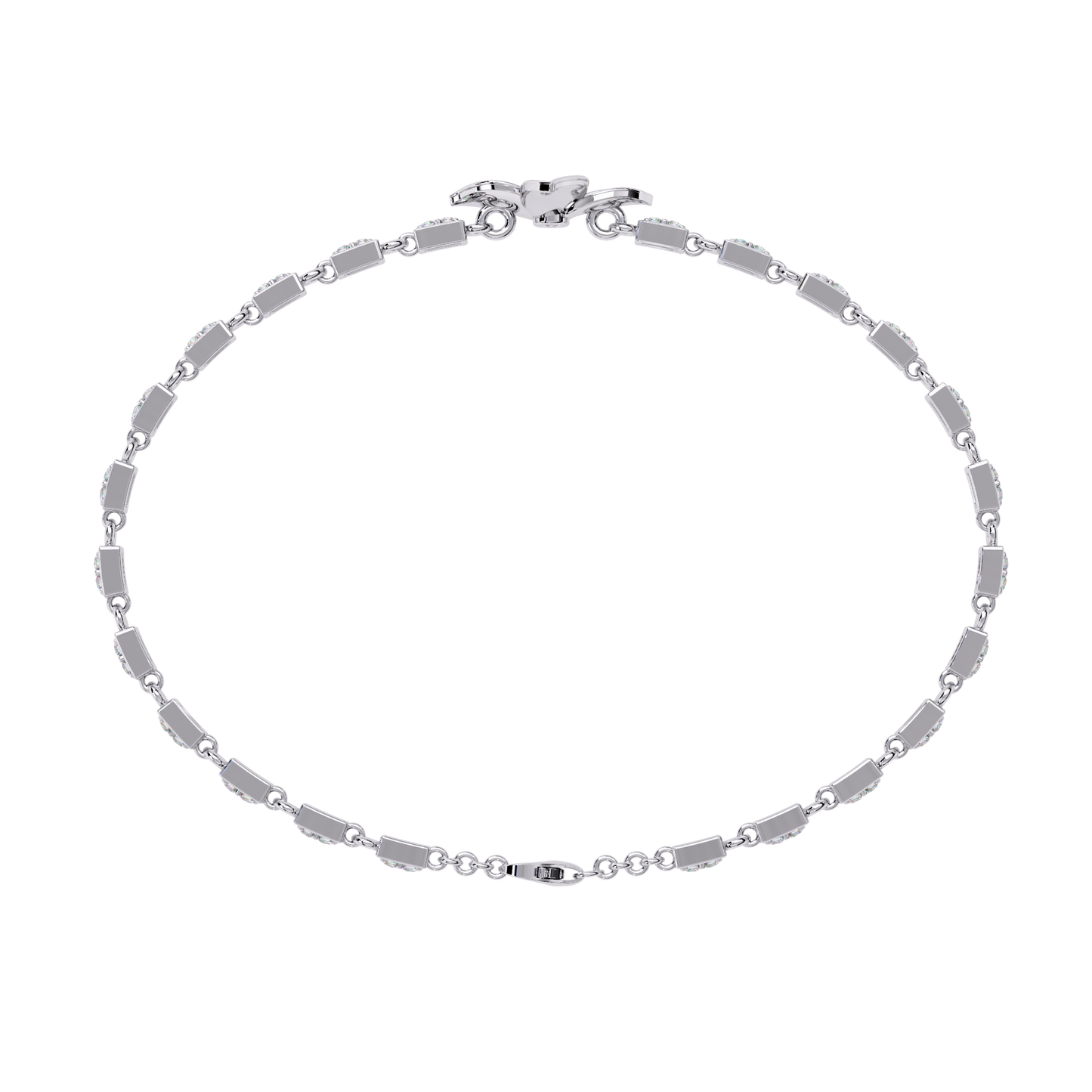 Fleur Charm – Lab Diamond Floral Accent Bracelet in 14K Gold