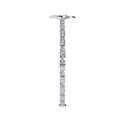 Fleur Charm – Lab Diamond Floral Accent Bracelet in 14K Gold