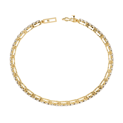 Radiant Line – 2.7MM Lab Diamond Tennis Bracelet in 14K Gold