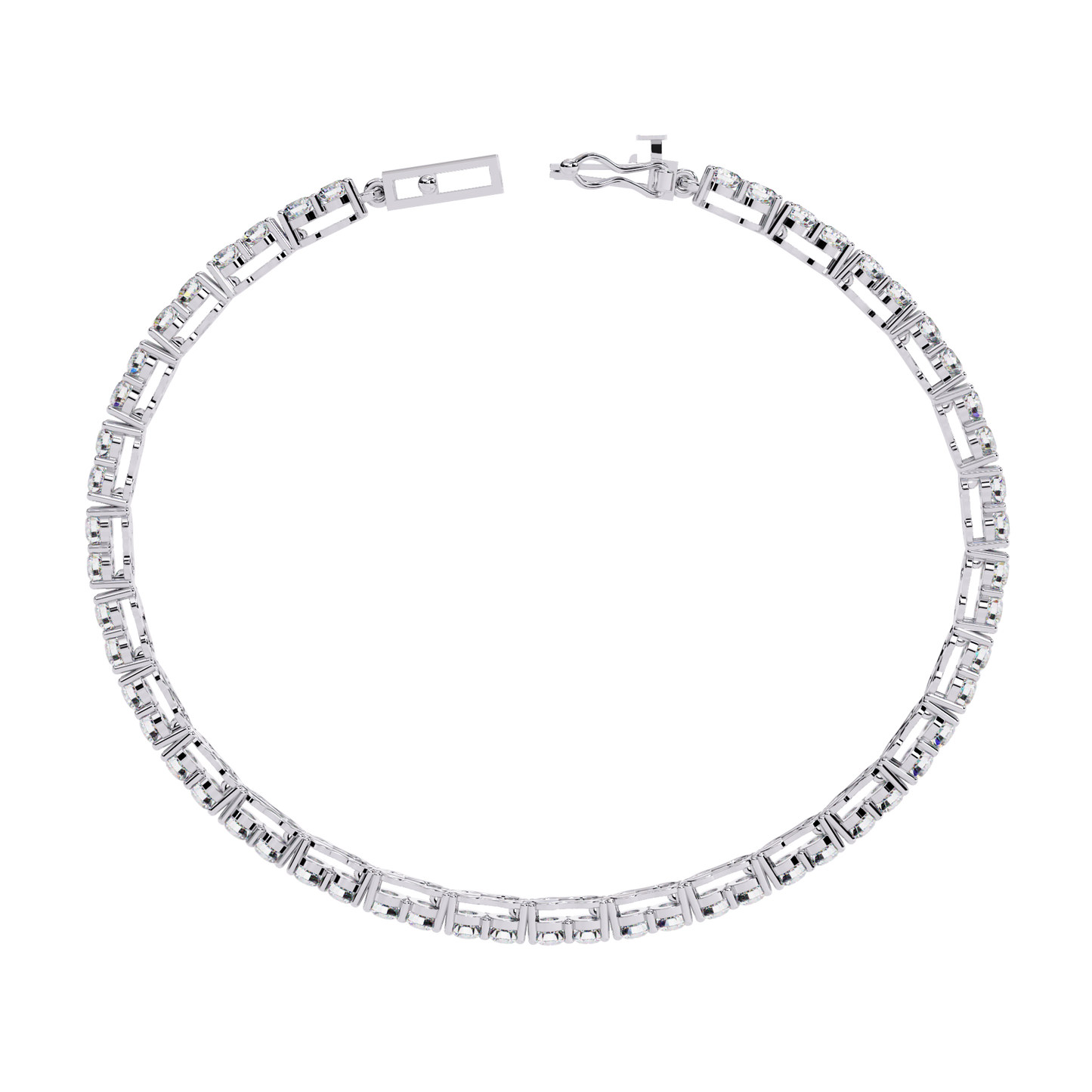 Radiant Line – 2.7MM Lab Diamond Tennis Bracelet in 14K Gold