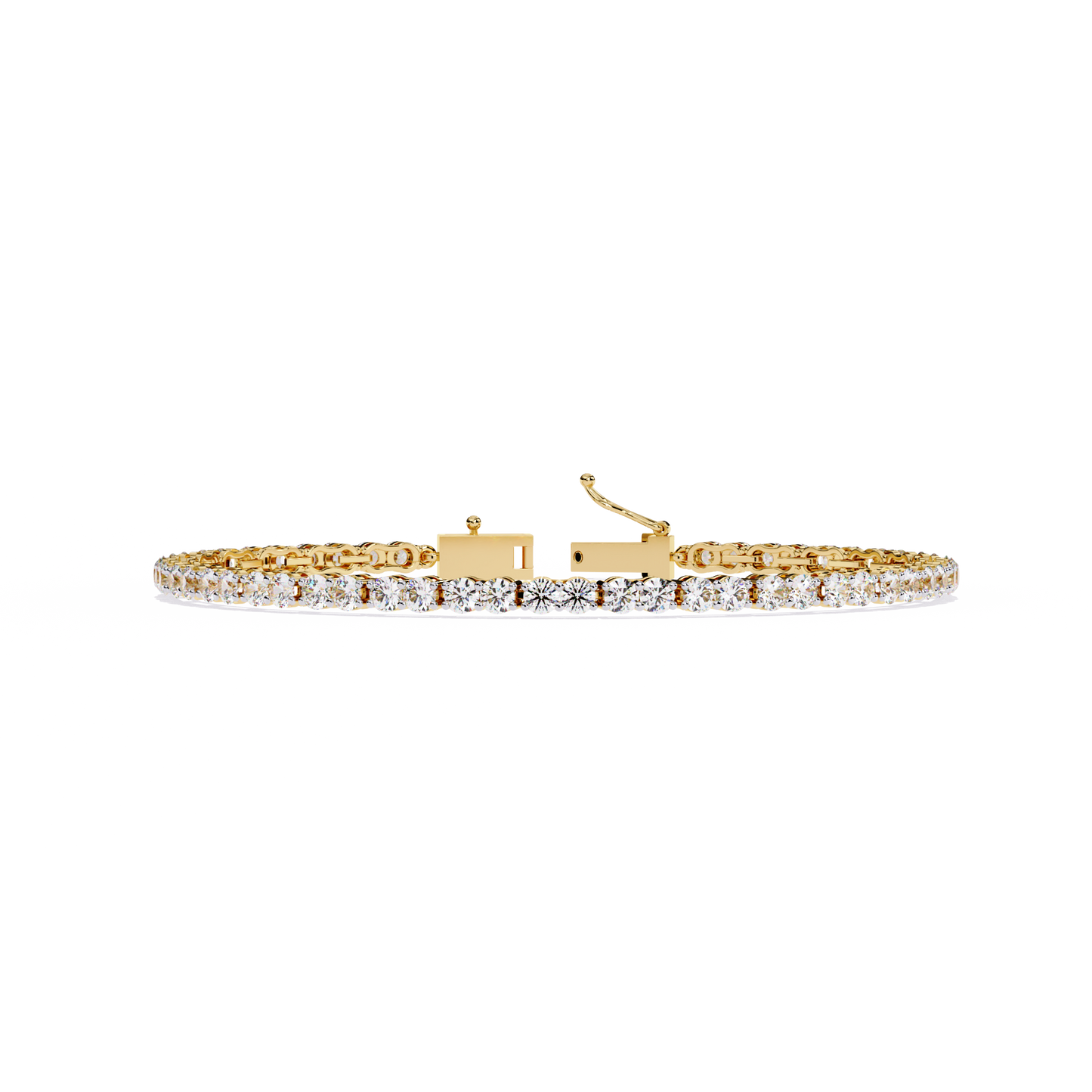 Radiant Line – 2.7MM Lab Diamond Tennis Bracelet in 14K Gold