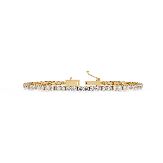 Radiant Line – 2.7MM Lab Diamond Tennis Bracelet in 14K Gold