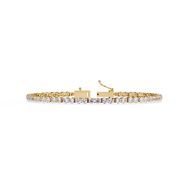 Radiant Line – 2.7MM Diamond Tennis Bracelet in 14K Gold
