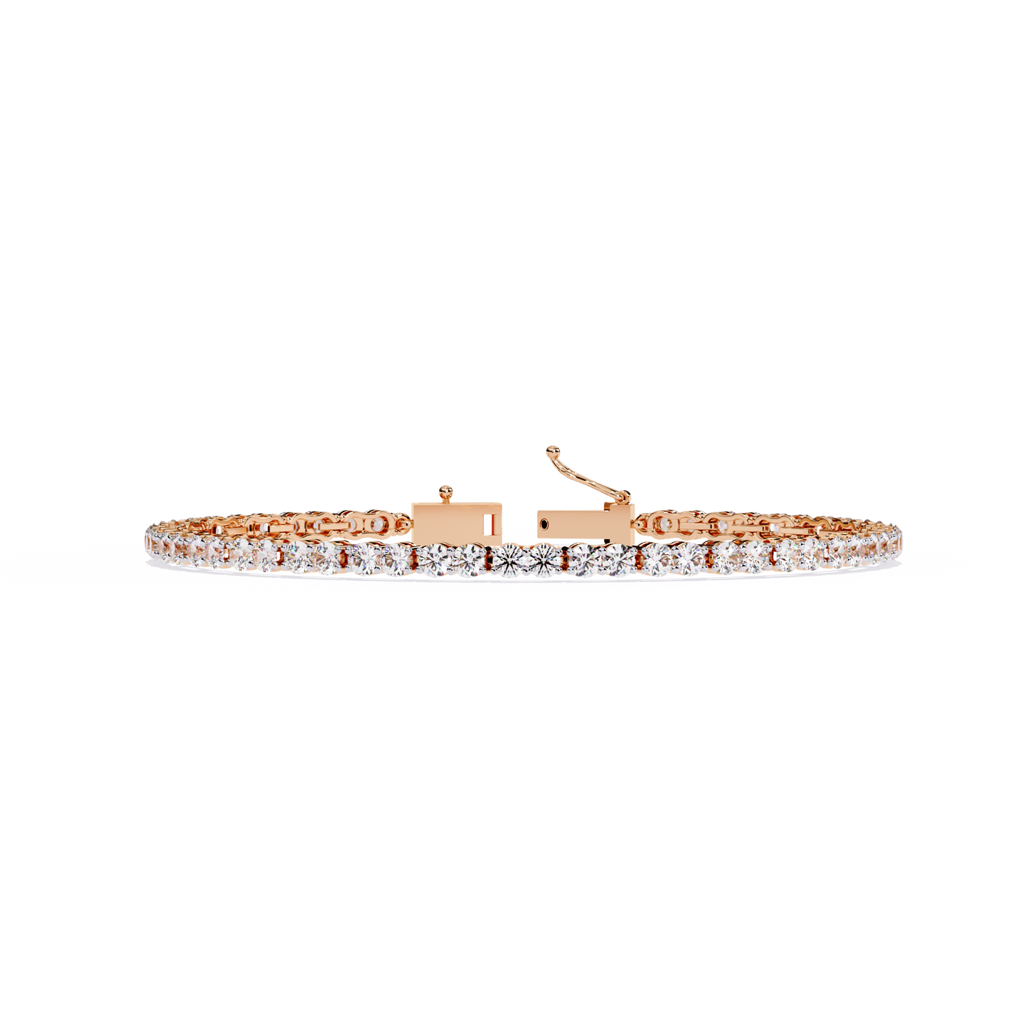 Radiant Line – 2.7MM Lab Diamond Tennis Bracelet in 14K Gold