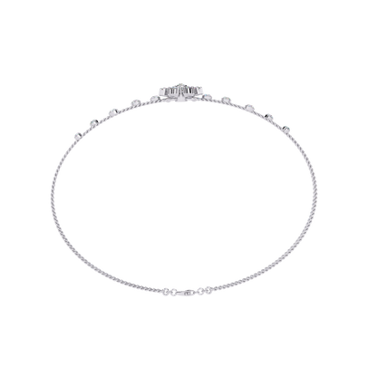 Celestial Bloom – Floral Accent Lab Diamond Bracelet in 14K Gold