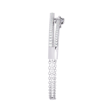 Interlink Grace – Diamond Chain Motif Bracelet in 14K Gold