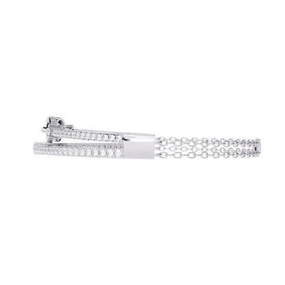 Interlink Grace – Diamond Chain Motif Bracelet in 14K Gold