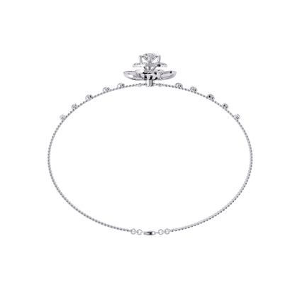 Flora Radiant – Lab Diamond Blossom Motif Bracelet in 14K Gold
