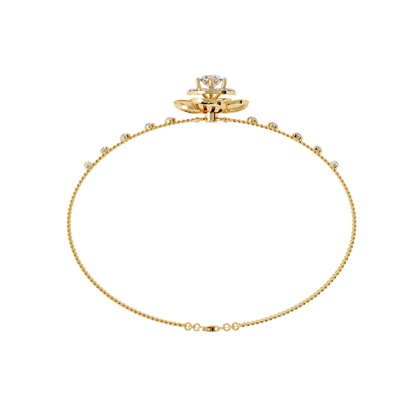 Flora Radiant – Lab Diamond Blossom Motif Bracelet in 14K Gold