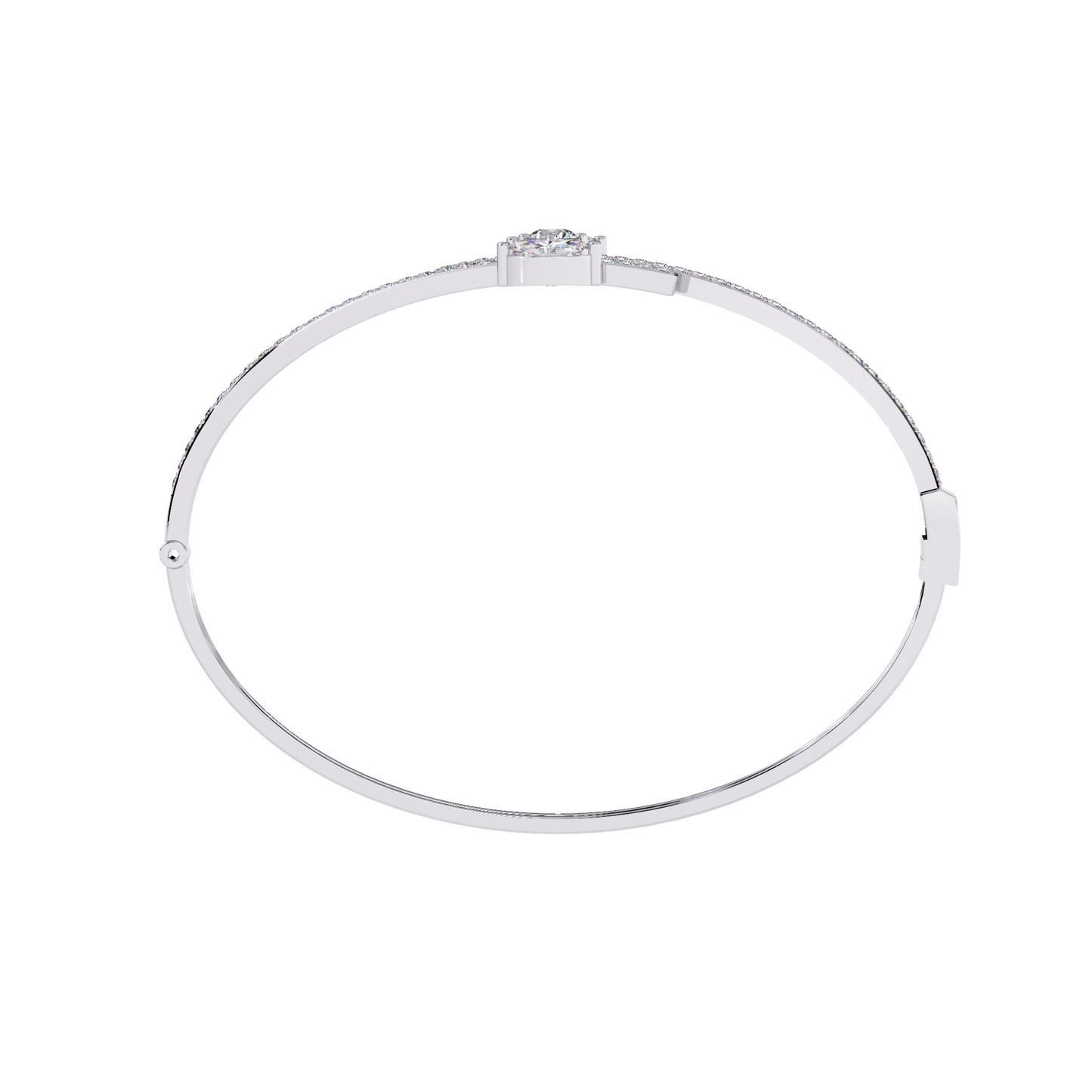 Twin Arc Radiance – Lab Diamond Marquise & Round Bracelet in 14K Gold