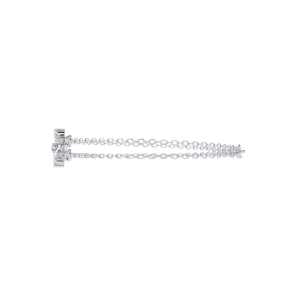 Geo-Bar – Lab Diamond Twin-Row Gold Bracelet Connector
