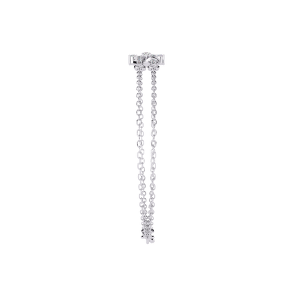 Geo-Bar – Lab Diamond Twin-Row Gold Bracelet Connector
