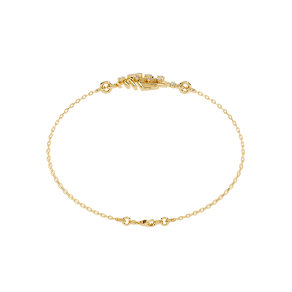 Aurora Shell – Lab Diamond Dome Link in 14K Gold