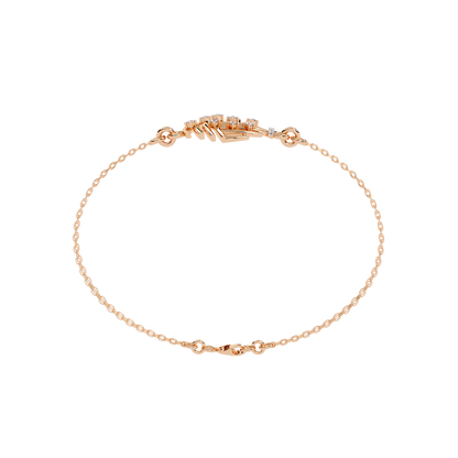 Aurora Shell – Lab Diamond Dome Link in 14K Gold