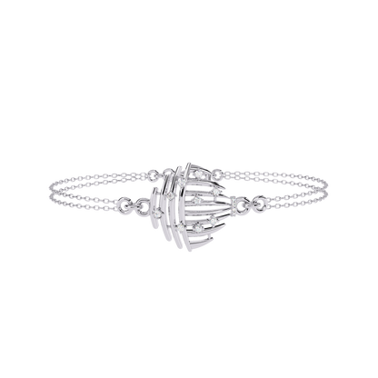 Aurora Shell – Lab Diamond Dome Link in 14K Gold