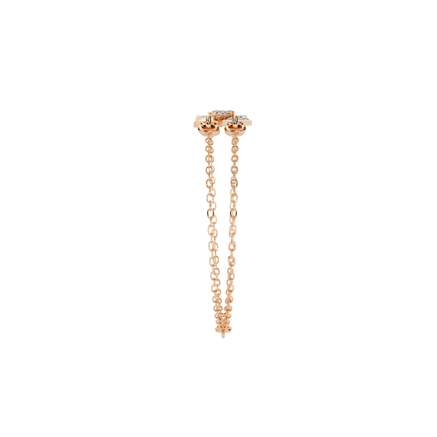 Prism Cluster – Geometric Lab Diamond Link in 14K Gold