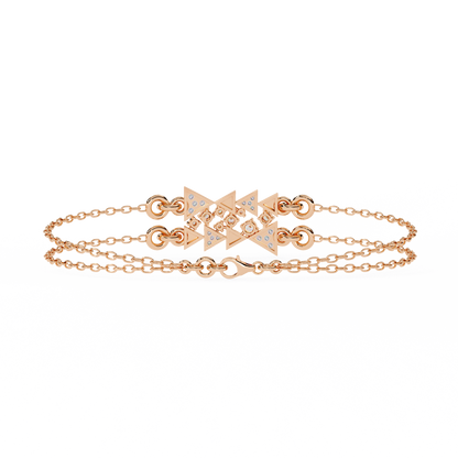 Prism Cluster – Geometric Lab Diamond Link in 14K Gold