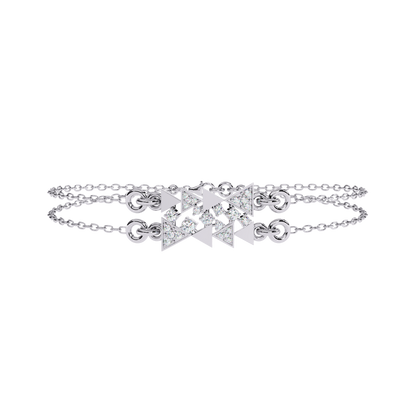 Prism Cluster – Geometric Lab Diamond Link in 14K Gold