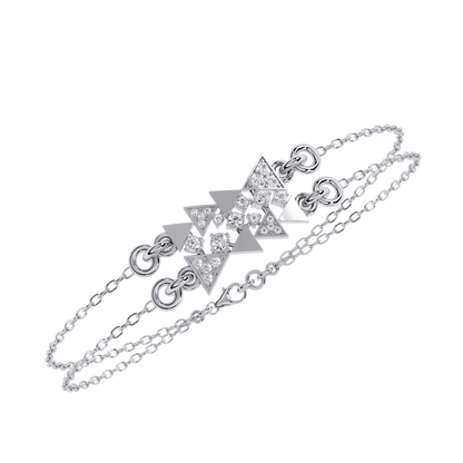 Prism Cluster – Geometric Lab Diamond Link in 14K Gold