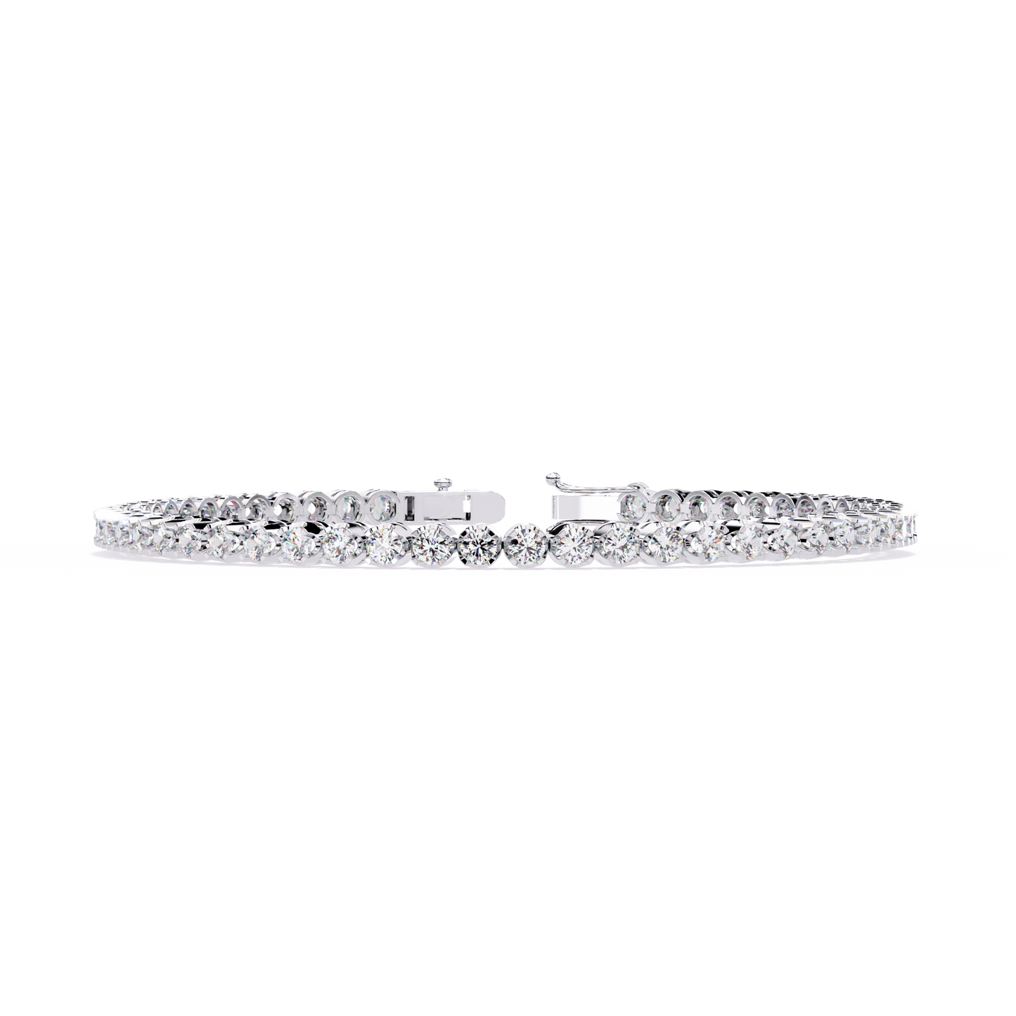 Radiant Line – Lab Diamond Classic Tennis Bracelet in 14K Gold