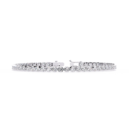Radiant Line – Lab Diamond Classic Tennis Bracelet in 14K Gold