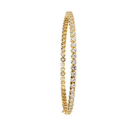 Radiant Line – Lab Diamond Classic Tennis Bracelet in 14K Gold