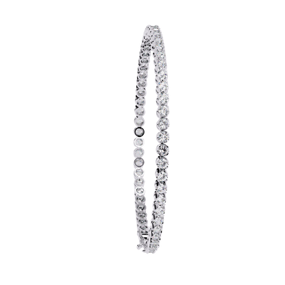 Radiant Line – Lab Diamond Classic Tennis Bracelet in 14K Gold