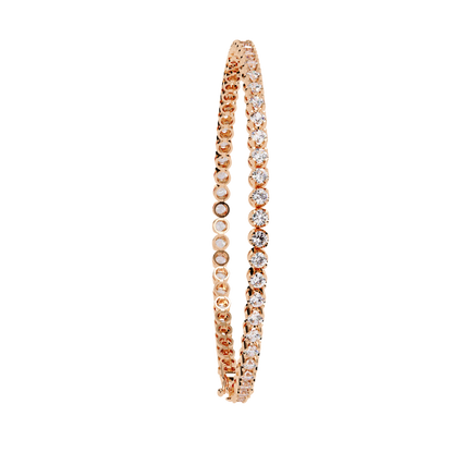 Radiant Line – Lab Diamond Classic Tennis Bracelet in 14K Gold